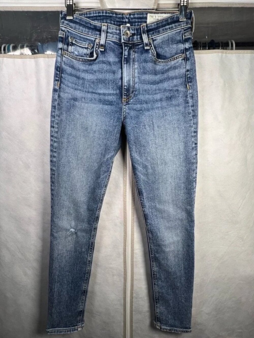 Rag & Bone Nina High-Rise Stretch Skinny Jeans Excellent Condition Size 25